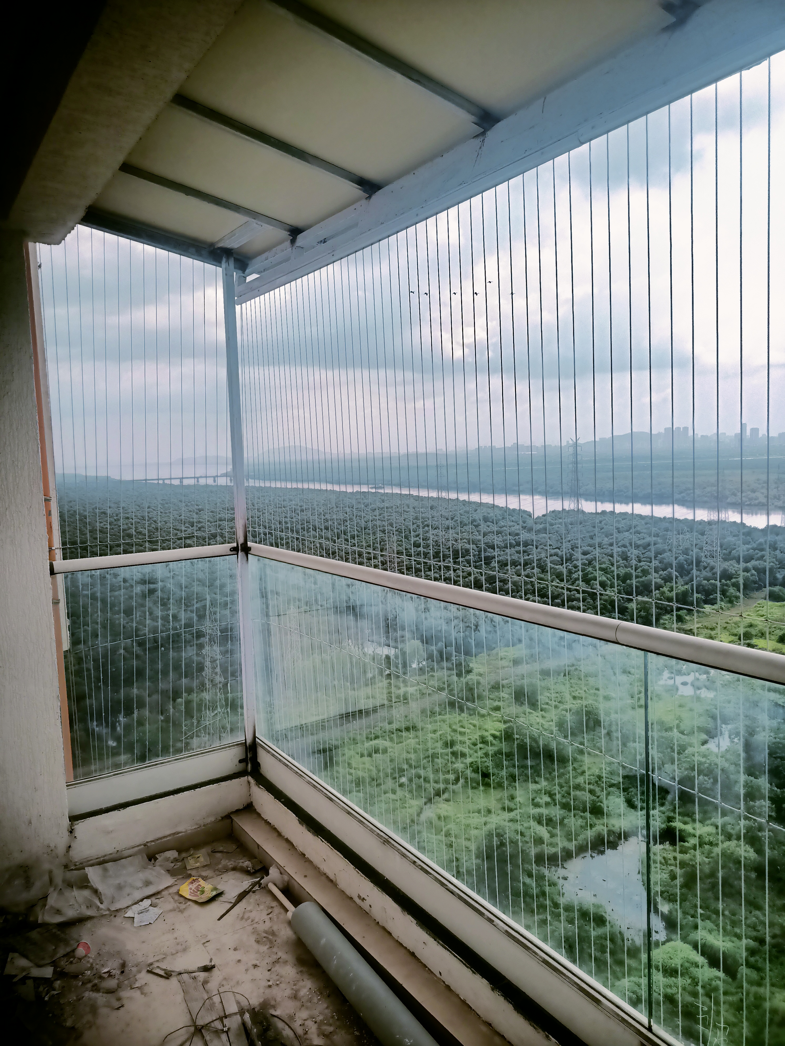 Balcony Bird Netting Installation